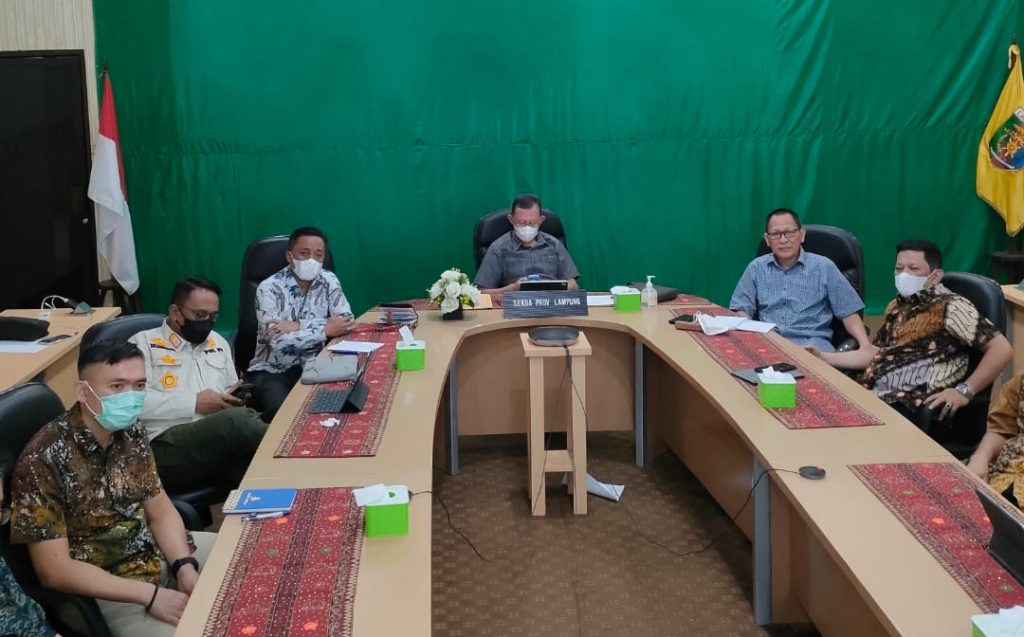 Sekdaprov Ikuti Rakor Pembahasan Perkembangan Kasus Covid-19 dan Evaluasi PPKM Luar Jawa-Bali