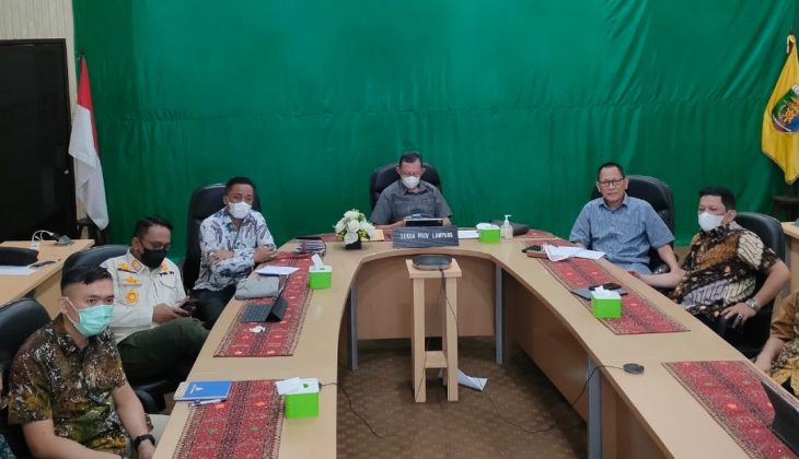 Sekdaprov Ikuti Rakor Pembahasan Perkembangan Kasus Covid-19 dan Evaluasi PPKM Luar Jawa-Bali