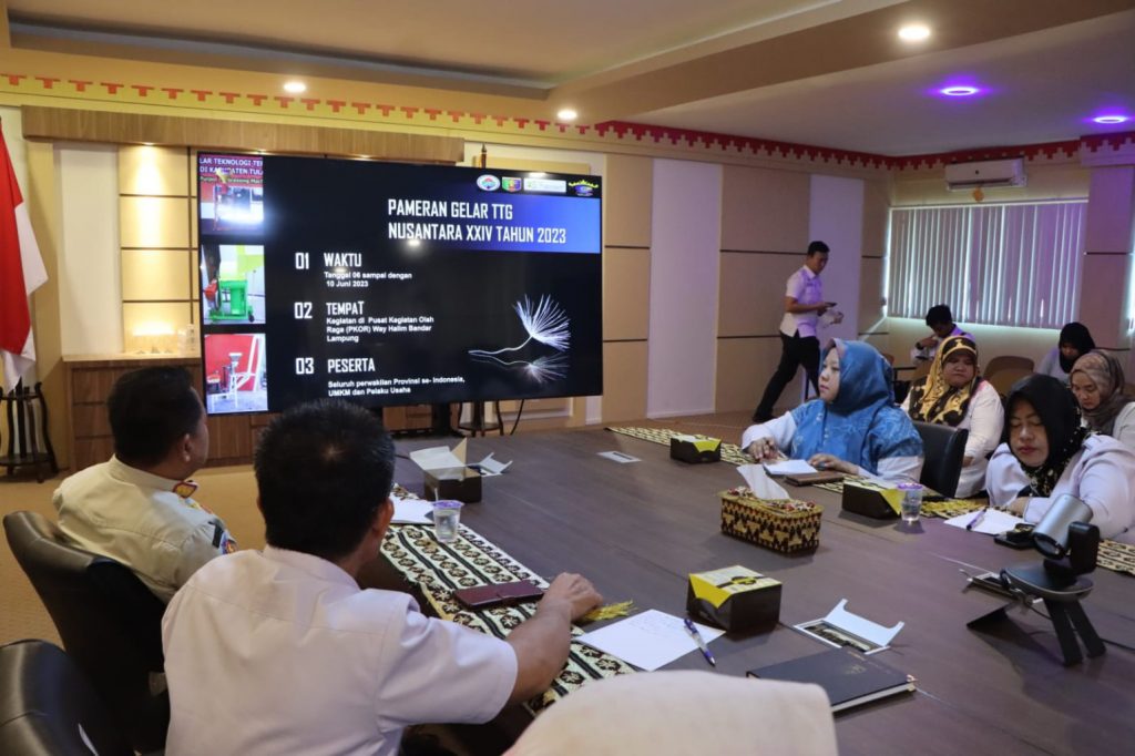 Sekdaprov Pimpin Rapat Koordinasi rencana Pelaksanaan Gelar Teknologi Tepat Guna Nusantara XXIV