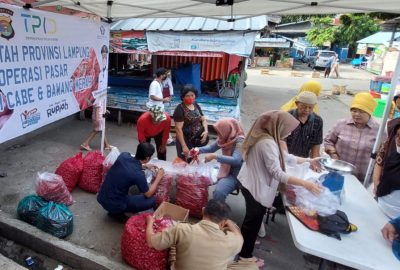 TPID Lampung Gelar Operasi Pasar Cabai dan Bawang Merah