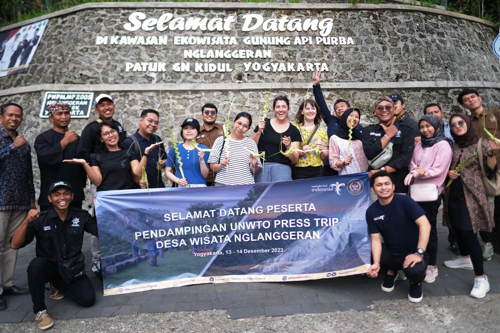 UNWTO dan Kemenparekraf Gelar Media Trip ke Desa Wisata Nglanggeran