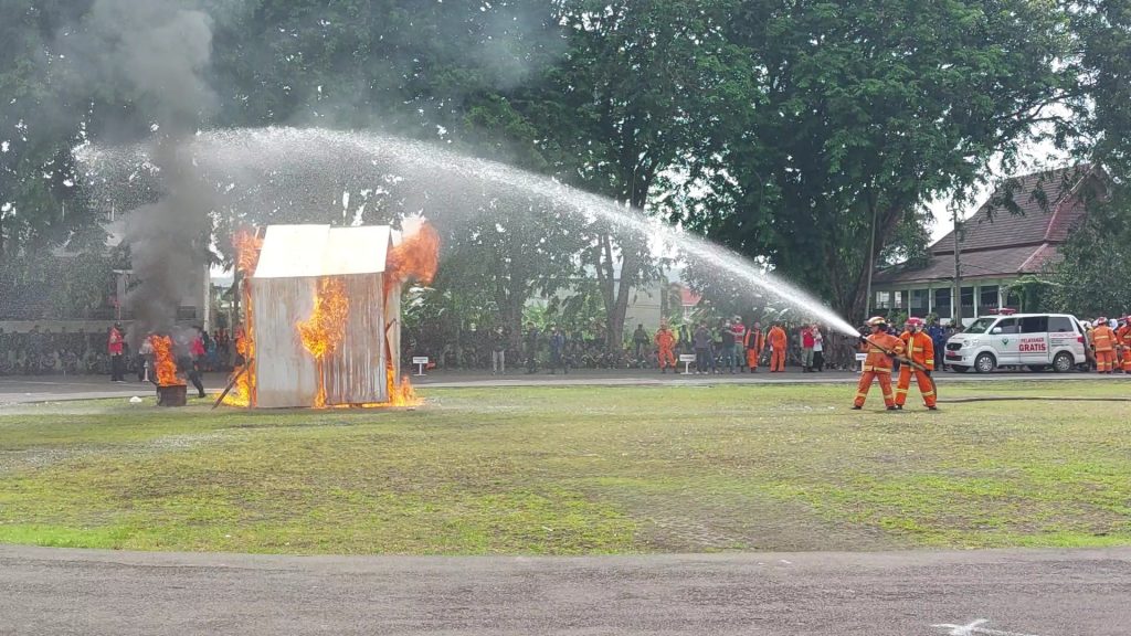 Dokumentasi Pelatihan Tim Pemadam Kebakaran Kota Bandar Lampung.
