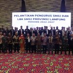Wakili Gubernur, Intizam Hadir pada Acara Pelantikan SMSI Lampung