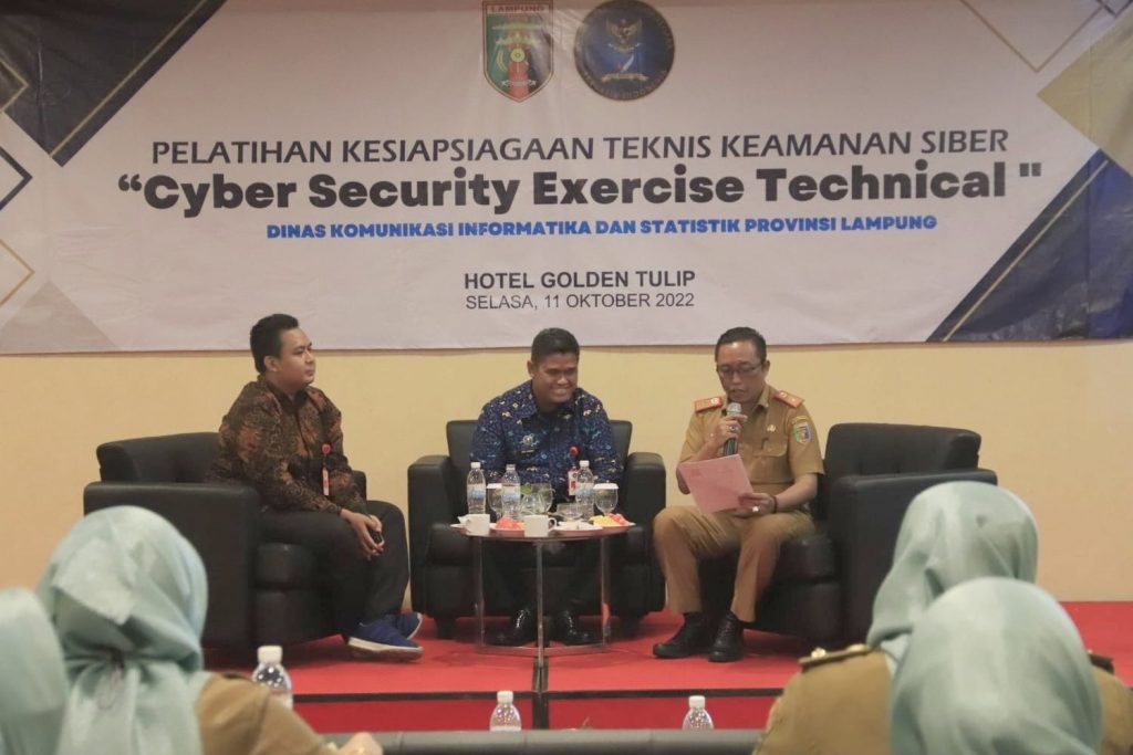 Wakili Gubernur, Kadis Kominfotik Lampung Buka Pelatihan Teknis Kesiapsiagaan Insiden Keamanan