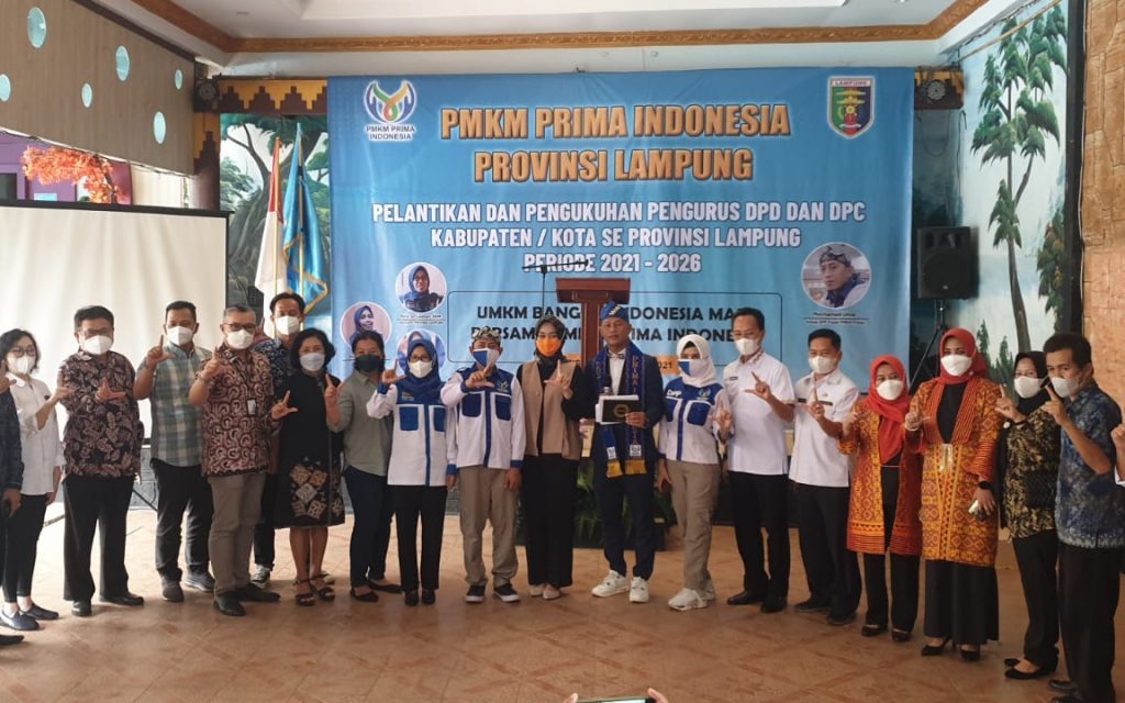 Pelantikan Pengurus PMKM Prima Indonesia DPD Lampung Periode 2021-2026
