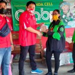 DPD PSI Bandar Lampung Membagikan Rice Box untuk Pengemudi Ojol