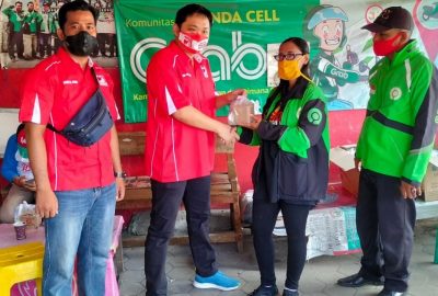 DPD PSI Bandar Lampung Membagikan Rice Box untuk Pengemudi Ojol