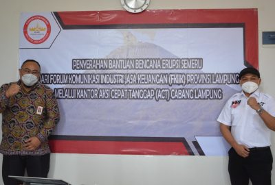 FK-IJK Provinsi Lampung Salurkan Donasi bagi Korban Erupsi Merapi melalui ACT Bandar Lampung