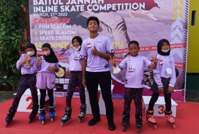 Atlet Junior Putri LILAC Dominasi Baitul Jannah Inline Skate Competition