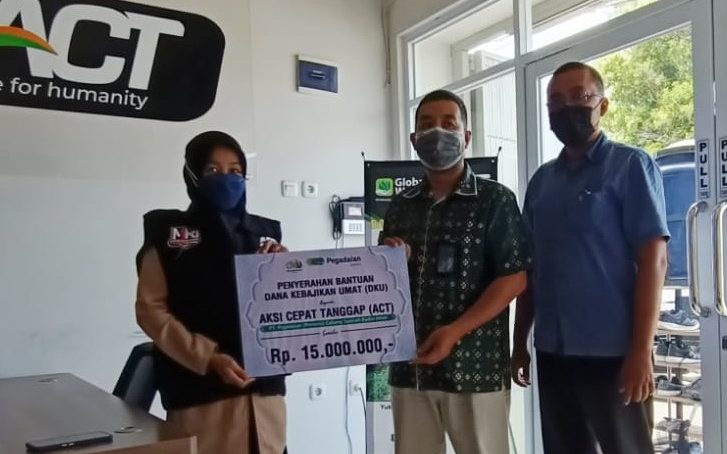 Pegadaian Syariah Raden Intan Lampung Salurkan DKU untuk Program Ramadan ACT