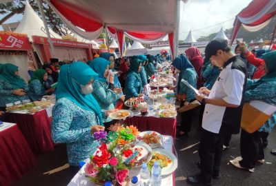 Kelurahan Jagabaya III Gelar Lomba Memasak Antar Kader PKK