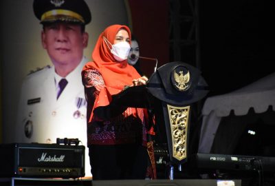 Eva Dwiana Tutup Begawi dan Expo Bandar Lampung