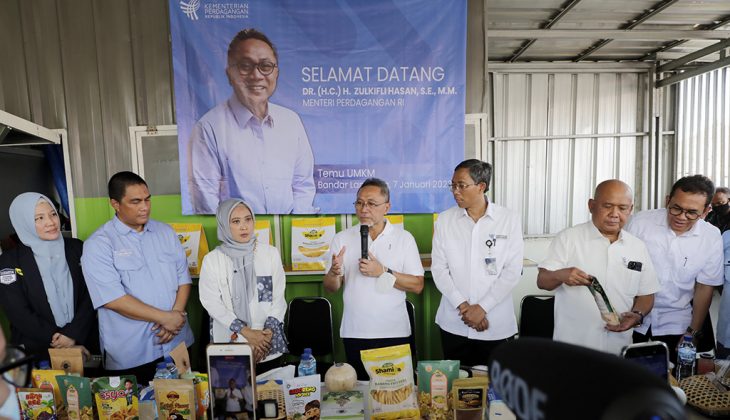 Zulkifli Hasan Kunjungi Pelaku UMKM di Bandar Lampung