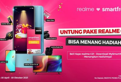 Dapatkan Bonus Kuota 384 GB hingga Smart TV dengan Memakai Smartfren di Realme C21
